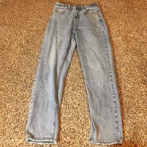Jelly Jeans Womens Light Wash Distressed Straight Leg Denim Jeans Size 3